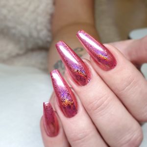 Lazer Chrome Flakes - Pink