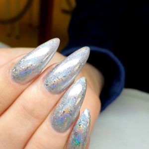 Lazer Chrome Flakes - Silver