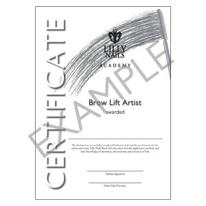 Certifikat - Brow Lift Artist