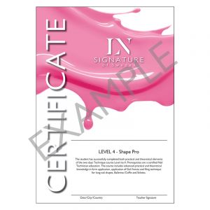 Certifikat Level 4 - Shape Pro