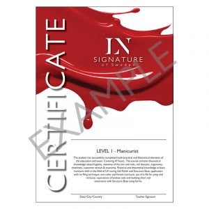 Certifikat Level 1 - Manicurist